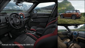 Technical surfacing of the interior of the new MINI Countryman